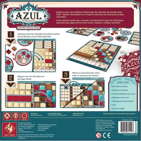 Azul Maître Chocolatier Jeux de société Plan B Games