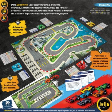 Downforce Course et prise de risque - Jeu - Iello