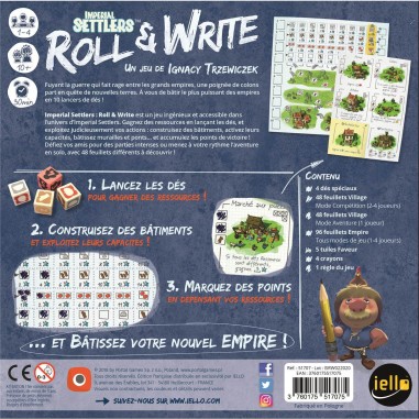 Imperial Settlers: Roll & Write - Jeux de société - Iello