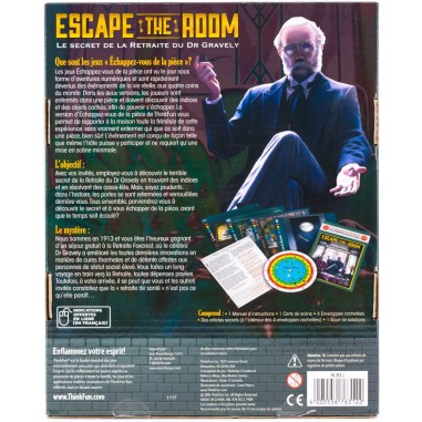 Escape The Room: Le Secret de la Retraite du Dr Gravely - Jeu de société - Thinkfun