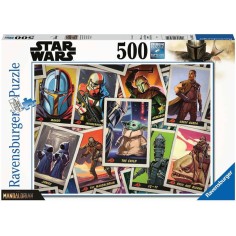 Puzzle 500 pièces : star wars mandalorian : baby yoda - Ravensburger