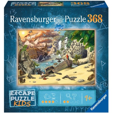 Escape puzzle kids 368 pièces : l'aventure des pirates - Ravensburger