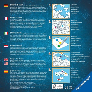 Escape puzzle kids 368 pièces : l'aventure des pirates - Ravensburger