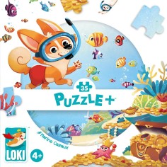 Puzzle + - Loki fait de la Plongée - Loki - Jeux enfants - Iello 2