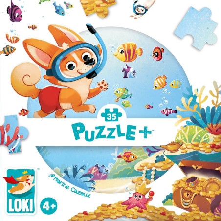 Puzzle + - Loki fait de la Plongée - Loki - Jeux enfants - Iello