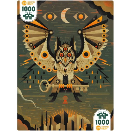 Puzzle Universe 1000 pcs - City Owl - Un jeu - Iello