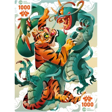 Puzzle Universe 1000 pcs - The Tiger & The Dragon - Iello