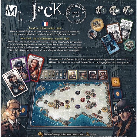 Mr Jack - New York - Jeux de Réflexion - 2 Joueurs - Hurrican Games