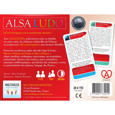 Alsa Ludo Musées d’Alsace & Faune et flore d’Alsace - Jeu de société - Multifaces Editions