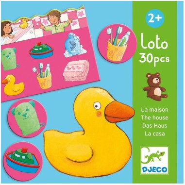Loto de la maison 30 pièces - jeu éducatif enfant - Djeco