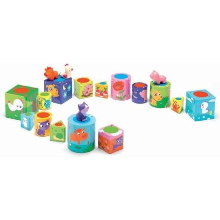 3 jeux pour les petits Ludanimo - jeu éducatif - Djeco