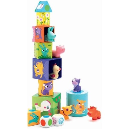 3 jeux pour les petits Ludanimo - jeu éducatif - Djeco