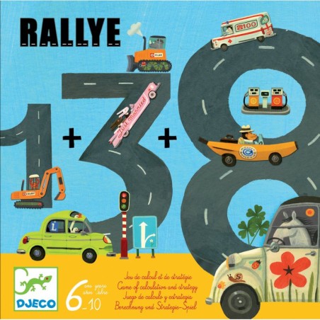 Rallye - jeu de carte de calcul - Djeco