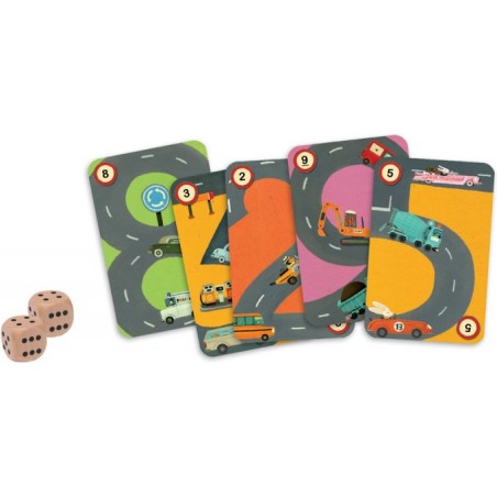 Rallye - jeu de carte de calcul - Djeco