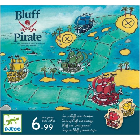 Bluff pirate - jeu de stratégie et de bluff - Djeco