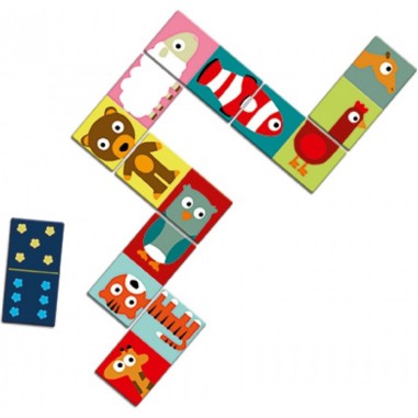 Domino Puzzle - Animaux - Jeu de société - Djeco