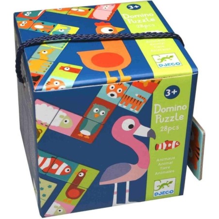 Domino Puzzle - Animaux - Jeu de société - Djeco