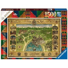Puzzle Harry Potter La Carte de Poudlard Minalima - 1500 pièces - Ravensburger