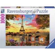 Puzzle 1000 pcs : Les quais de Seine - Un jeu - Ravensburger