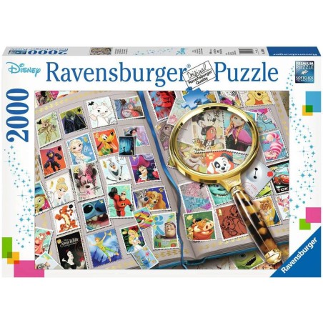 Puzzle 2000 pièces : mes timbres préférés disney - Ravensburger