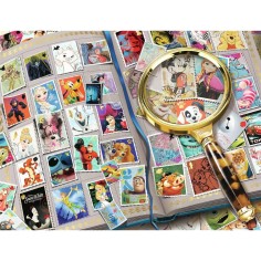 Puzzle 2000 pièces : mes timbres préférés disney - Ravensburger 2