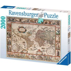 Puzzle 2000 pièces - mappemonde - Ravensburger
