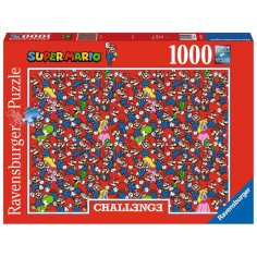 Puzzle 1000 pièces : challenge puzzle : super mario bros - Ravensburger