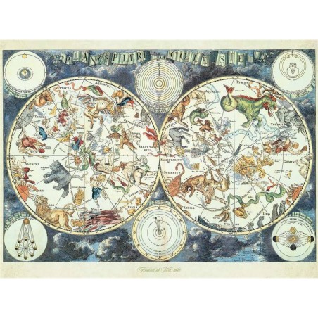 Puzzle Mappemonde des Animaux Fantastiques - 1500 pièces - Puzzle - Ravensburger