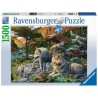 Ravensburger - Puzzle -1500p : Loups Printemps