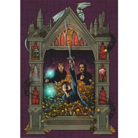 Puzzle 1000 pièces - Harry Potter et les Reliques de la Mort 1  (CollectioNathan Harry Potter MinaLima)