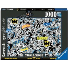 Puzzle 1000 pièces : challenge puzzle : batman - Ravensburger