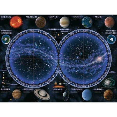 Puzzle Planisphère Céleste - 1500 pièces - Puzzle - Ravensburger