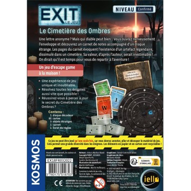 Le Cimetière des Ombres - Exit : Le Jeu - Escape GameEsprit Jeu - Iello
