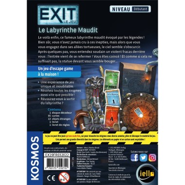 Le Labyrinthe Maudit - Exit : Le Jeu - Escape GameEsprit Jeu - Iello