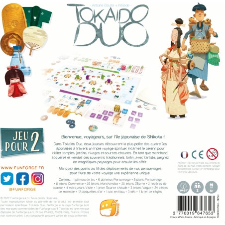 Tokaido Duo - Jeu de société 2 joueurs - Achetez sur - Funforge