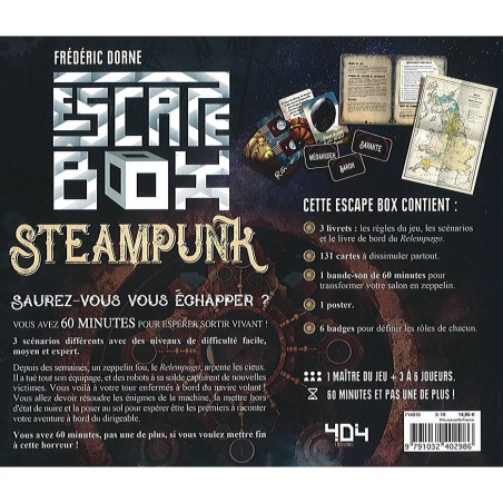 Escape Box : Steampunk - Jeux de société - 404 Éditions