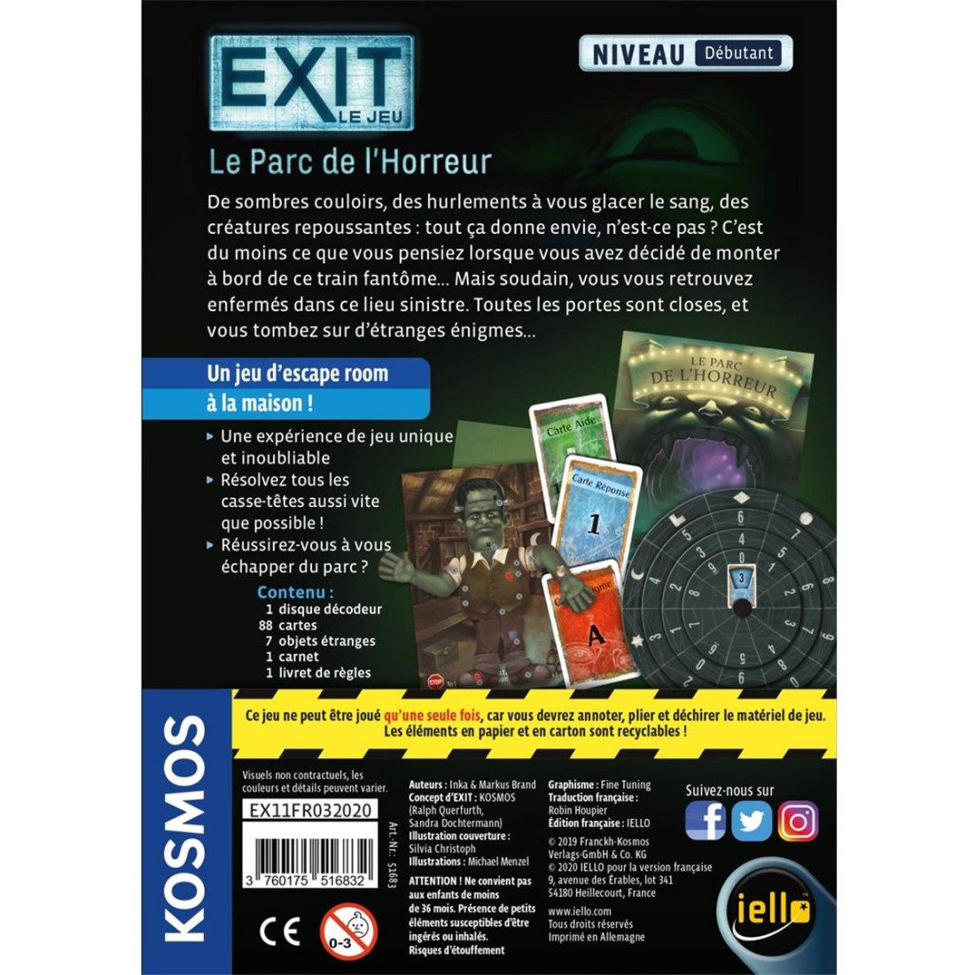 Exit: Le Parc de l'Horreur - Jeux de société - Iello