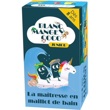 Blanc manger coco junior : la maîtresse en maillot de bain - blackrock - Hiboutatillus