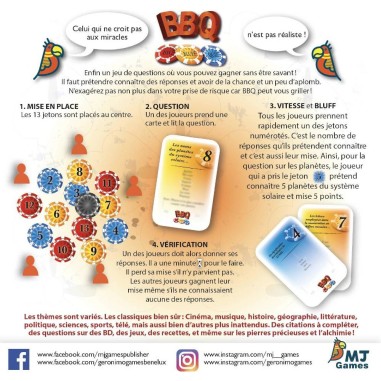 Bbq – Big Bluff Quiz - Mj Games - Jeux de société - Tiki Editions
