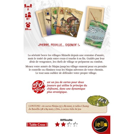 Ninja Taisen - Jeu de société - Iello - Table Cross