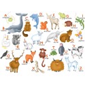 Puzzle - L'Alphabet des Animaux d' Hannah Weeks - 12 Pièces - Puzzle Michèle Wilson