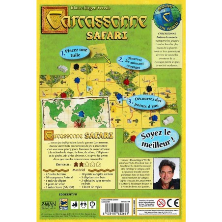 Carcassonne - Safari - Jeu de société - Zman Games - Hans im Gluck