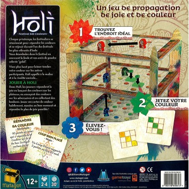Holi - Festivale des Couleurs - Jeu de Plateau - Matagot