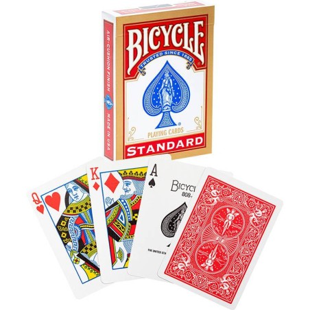 Jeu de 54 cartes Standard Dos Rouge ou BleuEsprit Jeu - Bicycle