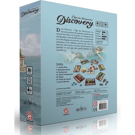 Discovery, L'Age des Découvertes - Jeux de société - EmperorS4 Games - Légion Distribution