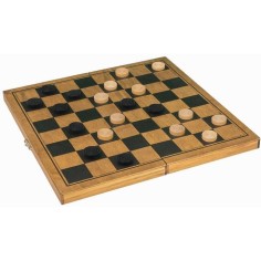 Jeu de dames en bois vintage - Professor Puzzle