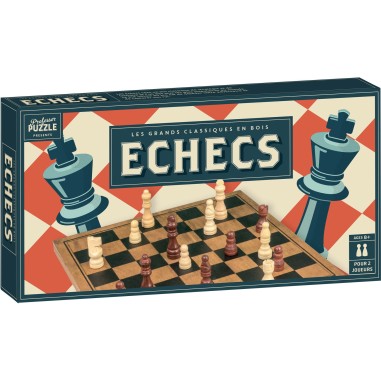 Echecs Bois Vintage - Jeux de société - Professor Puzzle