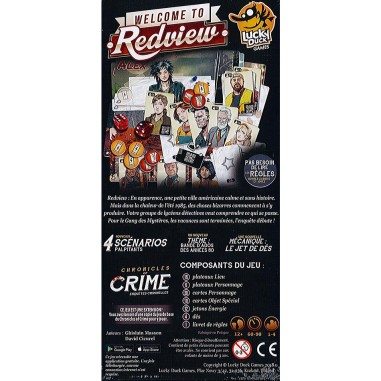 Chronicles of Crime - Welcome to Redview - Jeu de société - Lucky Duck Games