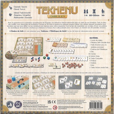 Tekhenu - L'Ombre de Seth - Board and Dice - Jeux de société - Pixie Games
