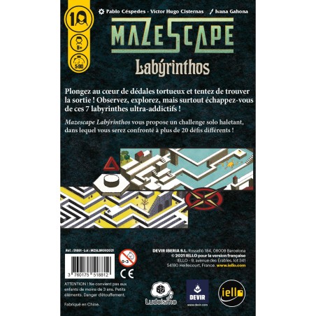 Mazescape - Labyrinthos - Jeux de société - Iello